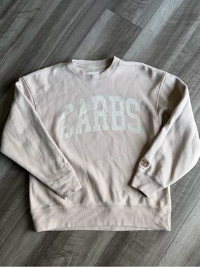 Abercrombie & Fitch Soft A&F Sunday Crew Tan Carbs Pullover Women’s Sz S Cozy